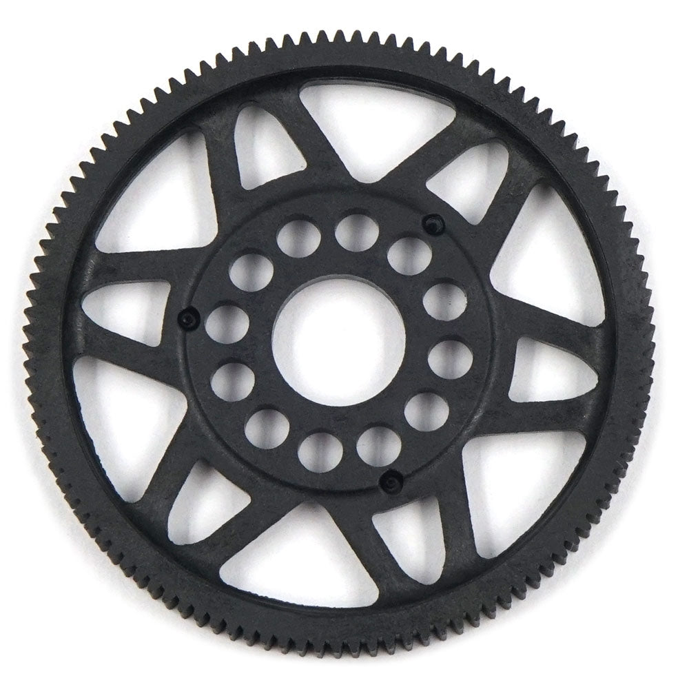 Xpress 64P composite spur gear showing teeth and gear structure for RC car or mechanical applications.