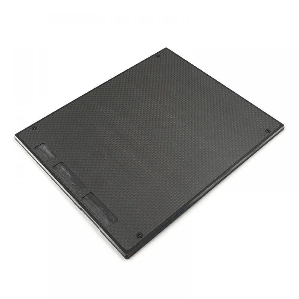 Yeah Racing graphite setting board for Mini-Z RC cars, designed for precise adjustments and calibration.