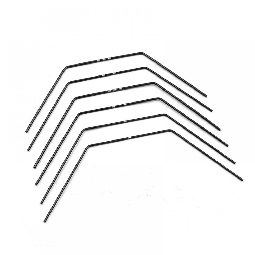 Xpress front and rear anti-roll bar set with six metal bars and mounting hardware on a white background.