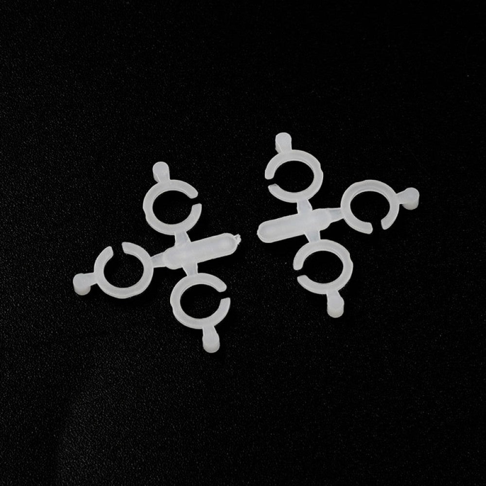 Set of six Xpress Wheel Hub C Clips shown on a white background, designed for automotive wheel hub assembly.
