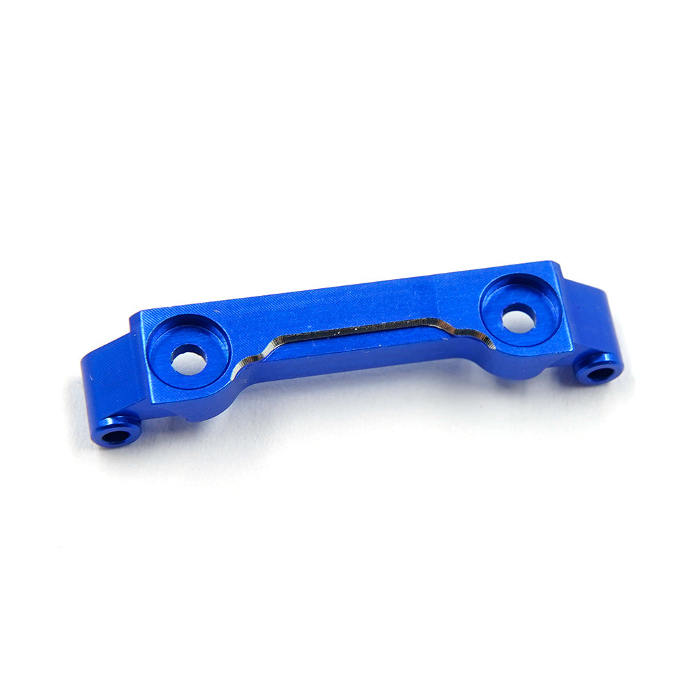 Yeah Racing 7075 aluminum upper brace for Kyosho MR-04, wide design, durable metal construction, shown in black with mounting holes