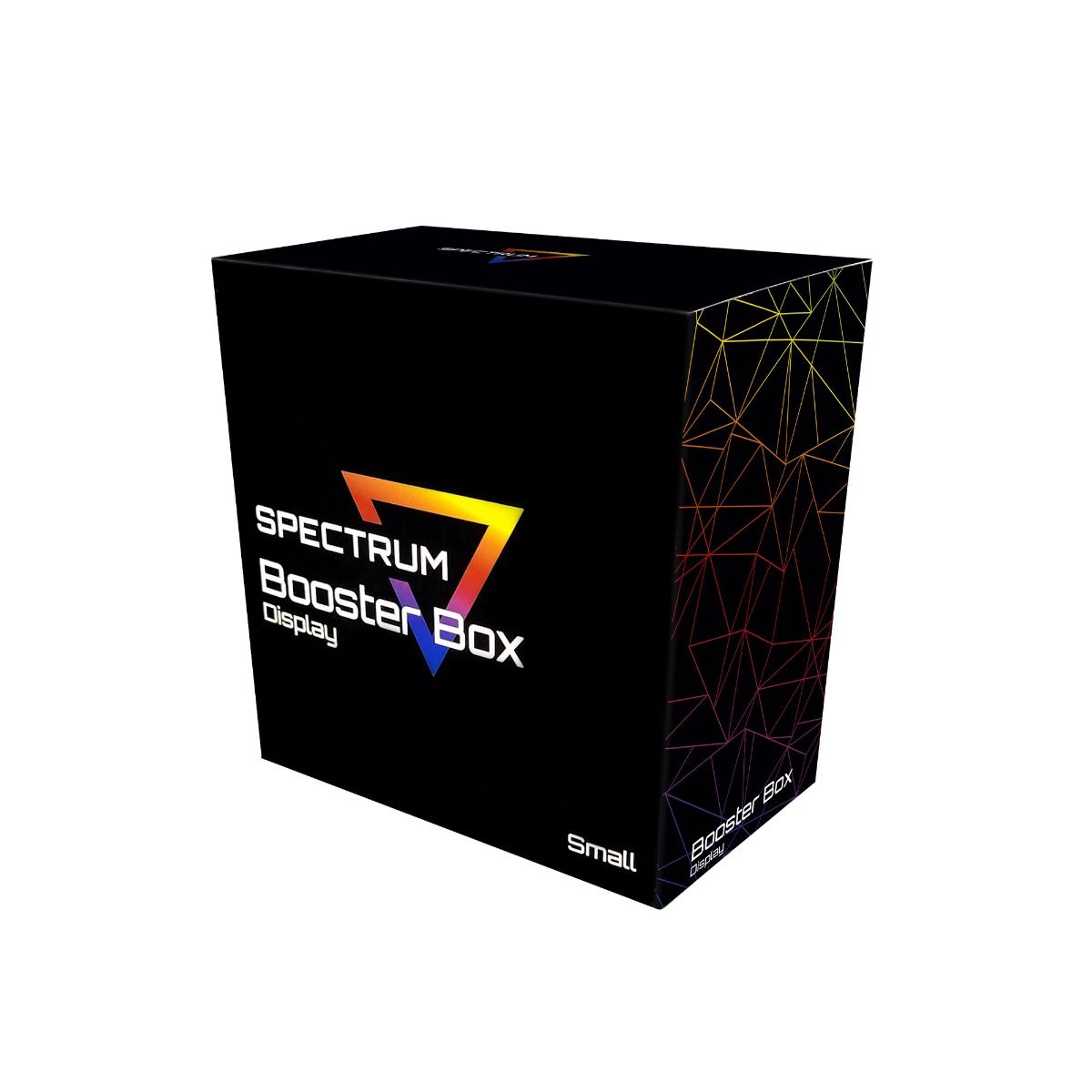 BCW Spectrum Booster Box Display Case for Pokémon cards, featuring sturdy plastic storage for collectible card packaging.
