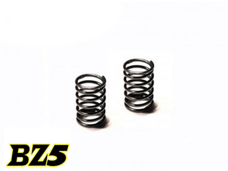 Atomic RC BZ5 rear springs for remote control cars, showing close-up of the black metal springs on a plain background.