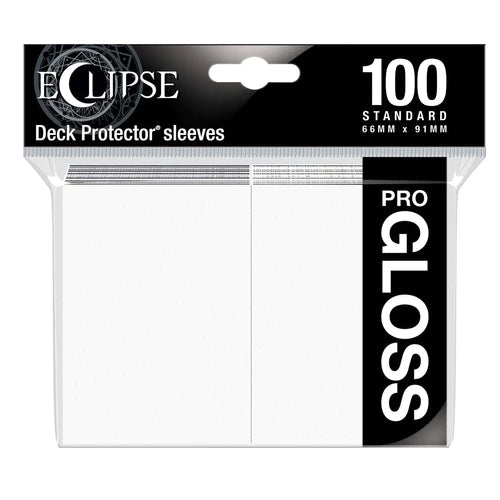 Ultra Pro Eclipse Gloss Standard Card Sleeves, 100-count package, clear protective sleeves for trading cards.