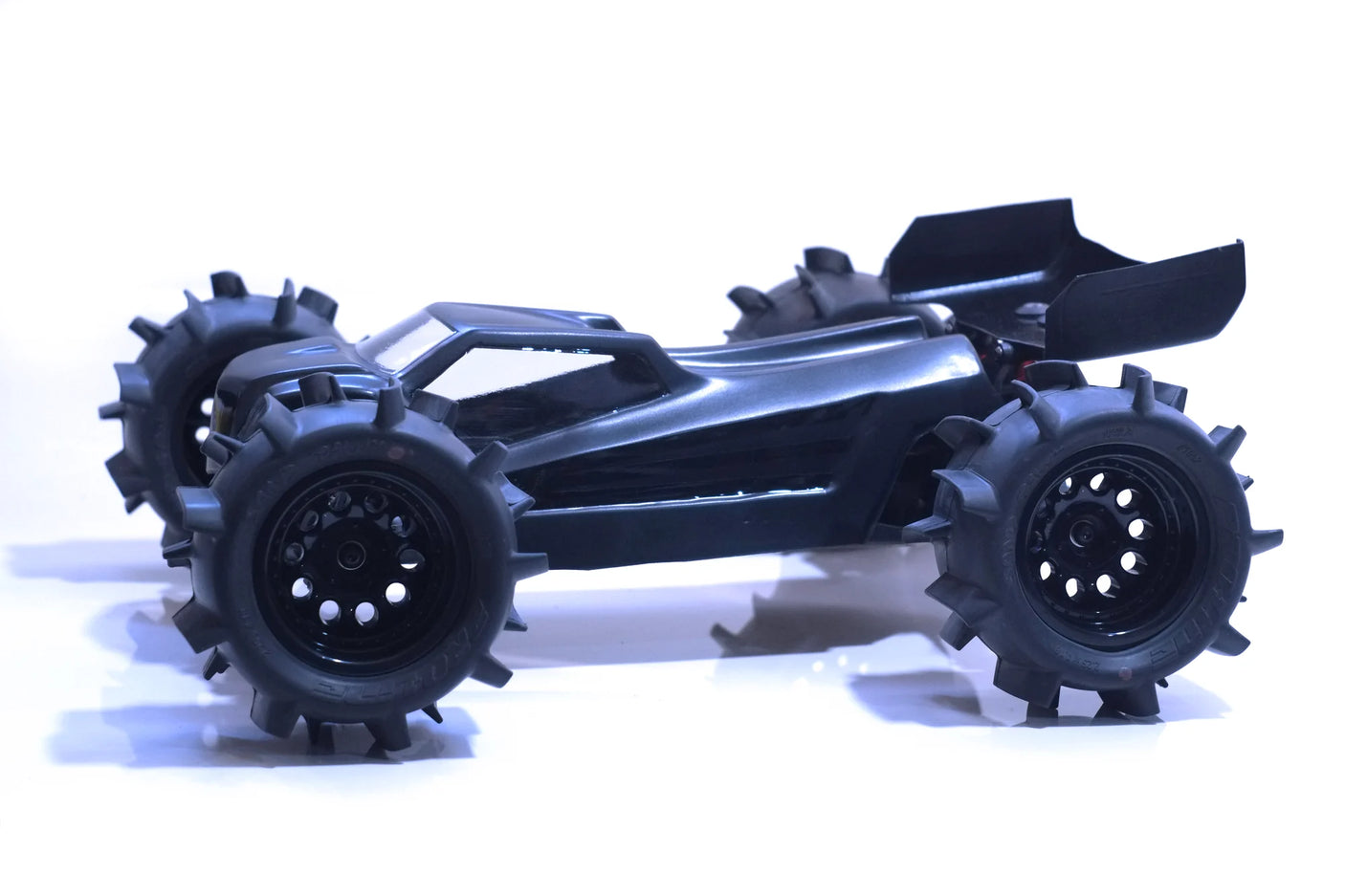 Phat Bodies K2 Truggy RC body with 225mm wheelbase, showcasing a sleek, aerodynamic design for remote control trucks.
