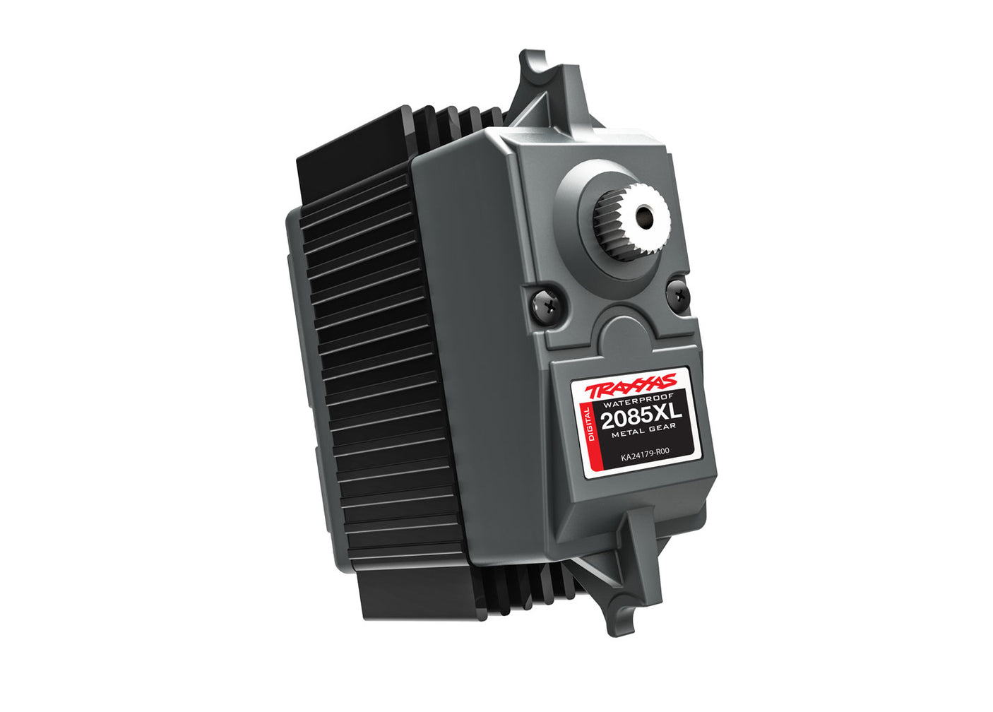 Traxxas Maxx high-torque metal gear servo with durable metal gears for RC truck steering and control.