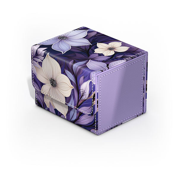 Ultimate Guard Sidewinder 100+ Floral Places III card storage box with colorful floral design for trading card organization.