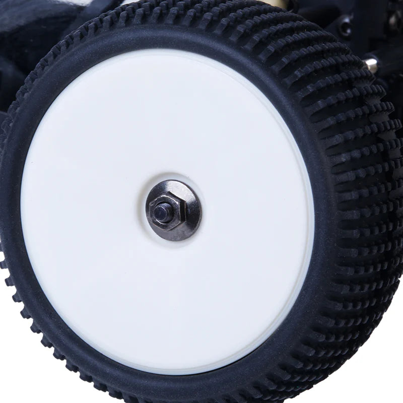 LC Racing LCSK55 M3 flanged serrated nuts, set of 20, used for securing model car parts, with a serrated flange for grip.