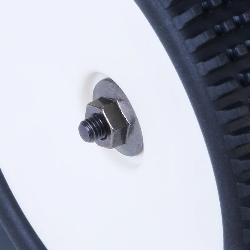 Set of 20 LC Racing LCSK55 M3 flanged serrated nuts with threaded design, arranged in a neat row on a white background.