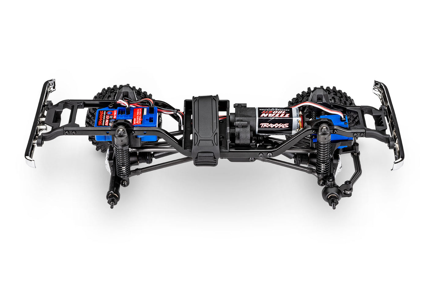 Traxxas TRX-4M 1/18 Ford F-150 High Trail Edition remote control truck with detailed chassis and off-road features.