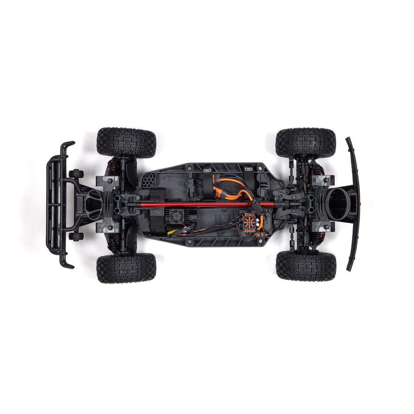 ARRMA 1/8 Mojave 4S 4X4 RTR desert truck with rugged off-road tires and detailed desert-themed body in an outdoor setting
