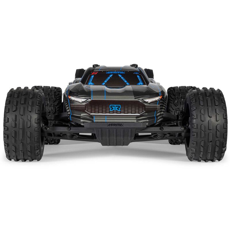 ARRMA 1/10 Vorteks 223S DSC 2WD RTR brushless stadium truck on track with detailed body and off-road tires.
