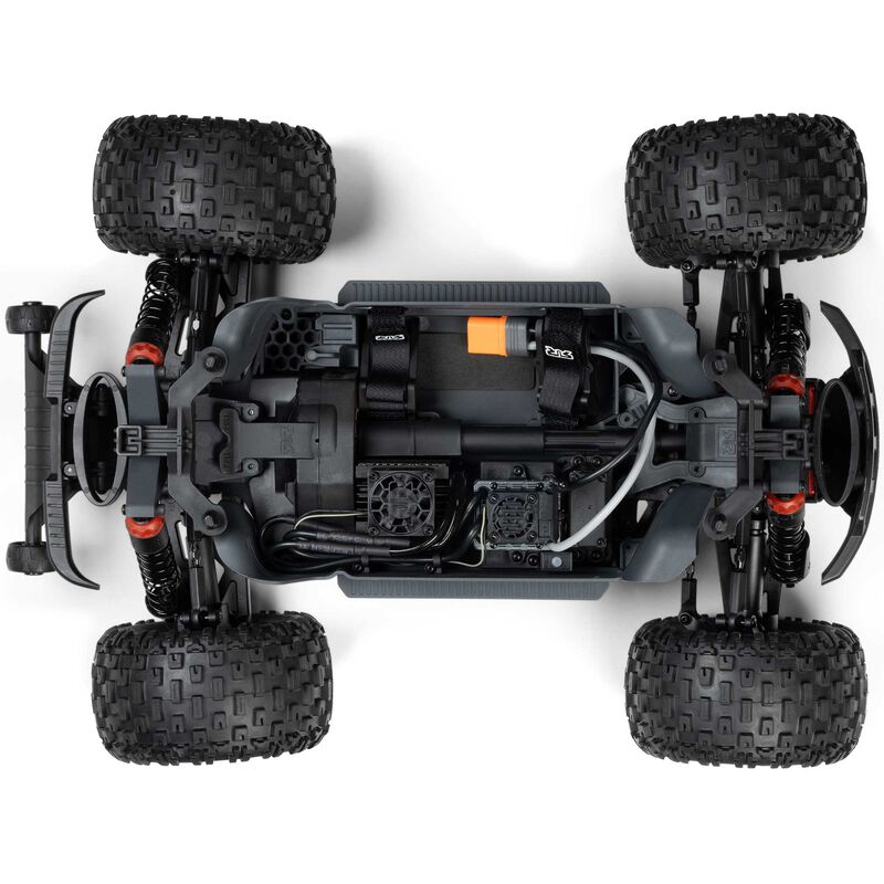 ARRMA 1/10 scale Granite 223S DSC 4x4 RTR brushless monster truck with rugged design and off-road tires.