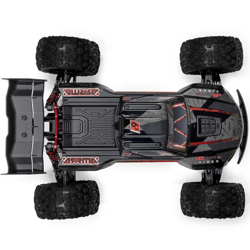 ARRMA 1/8 Kraton 6S EXB 4X4 RTR remote control monster truck on rugged terrain.
