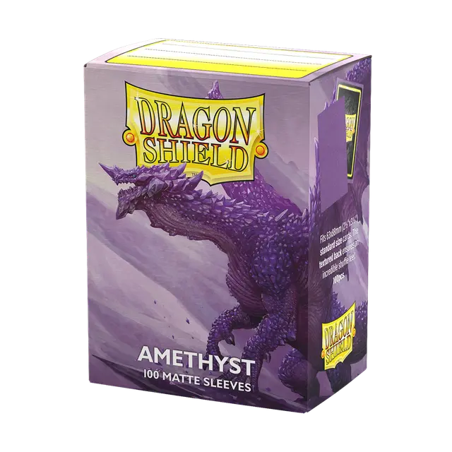 Matte Ruby Dragon Shield standard card sleeves for trading cards, featuring vibrant red design and durable protective material.
