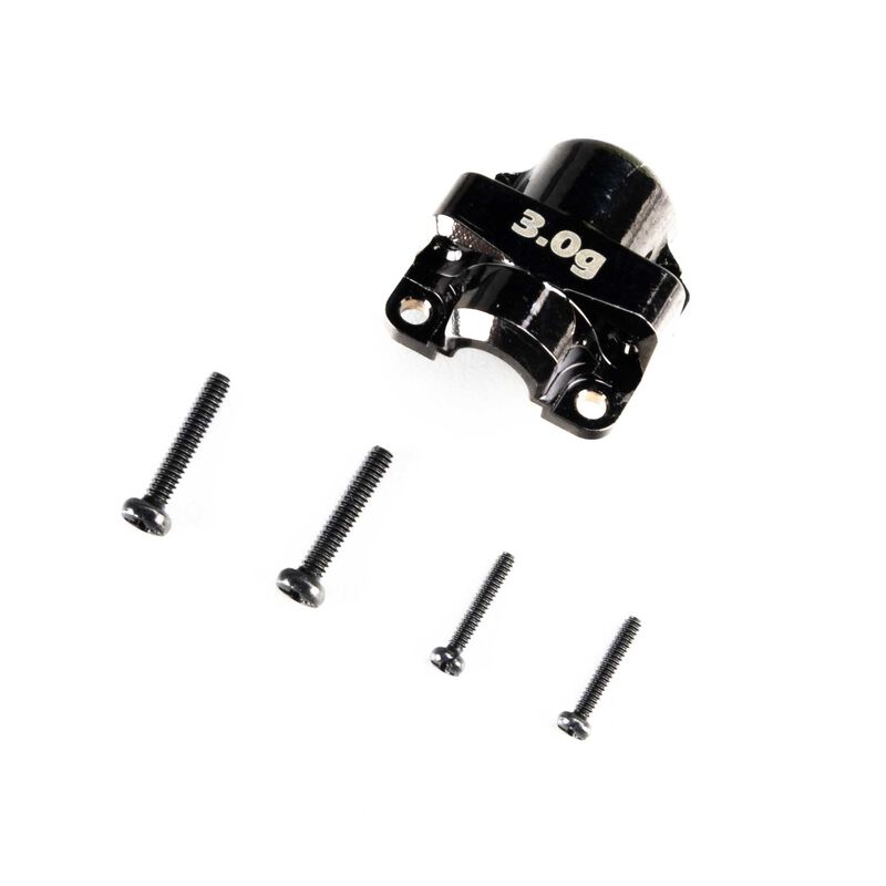 Front brass diff cover for Axial SCX30 RC truck, showing the sturdy metal construction and detailed branding.