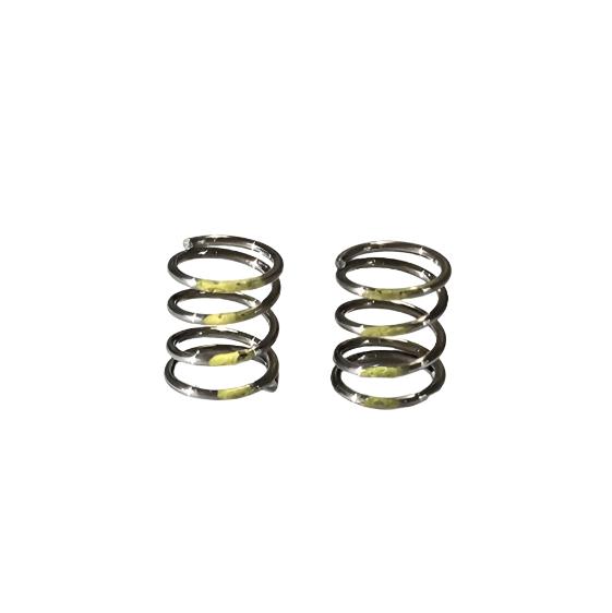 Atomic RC BZ5 front springs or MRX DWS shock springs for remote control cars, shown in black and metal finish.