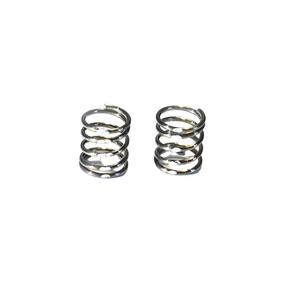 Atomic RC BZ5 front springs or MRX DWS, lightweight suspension components for RC cars, shown in the image.