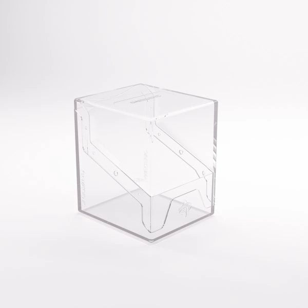 Gamegenic Bastion 100+ XL TCG binder with clear cover and multiple card sleeves, designed for trading card game storage.
