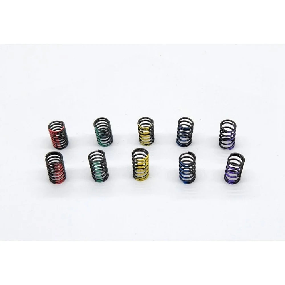 GL Racing GTR Option Front Spring Set showing four black suspension springs for high-performance vehicle upgrade.