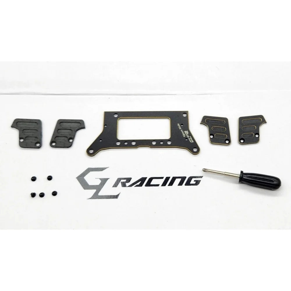 GL Racing GL-GTR Hybrid Chassis Set, detailed view of the durable RC car chassis with components and frame structure.