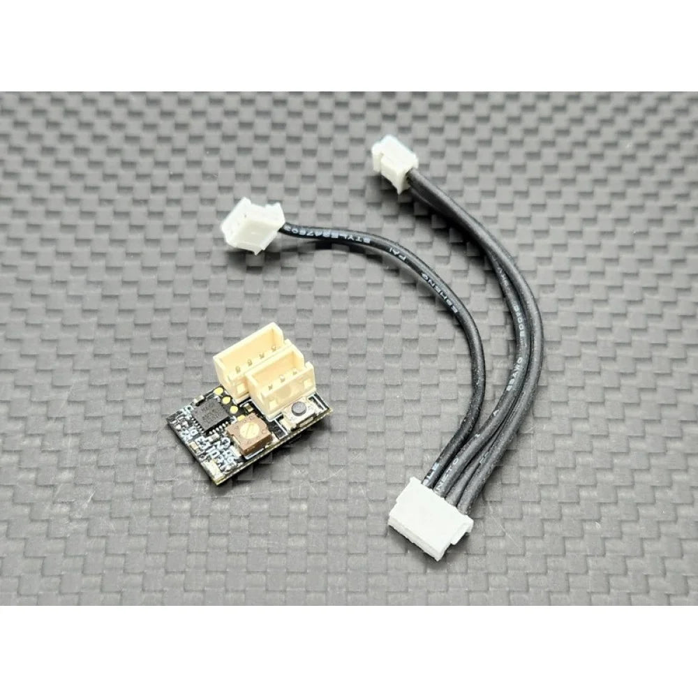 GL Racing gyro set for 1/28 drift car, showing compact gyroscope components designed for precise control in RC drifting.