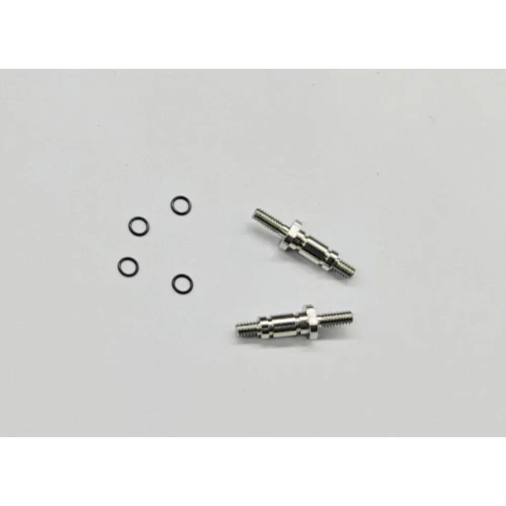 GL Racing LMP2 steering knuckle axle, 3mm, showing the detailed metal component with precise machining for racing car suspension.