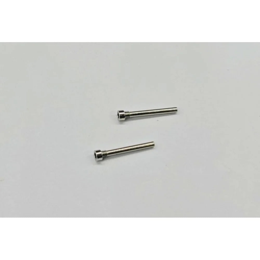 GL Racing LMP2 front upper arm pins, automotive suspension parts, shown in close-up view with metallic finish.