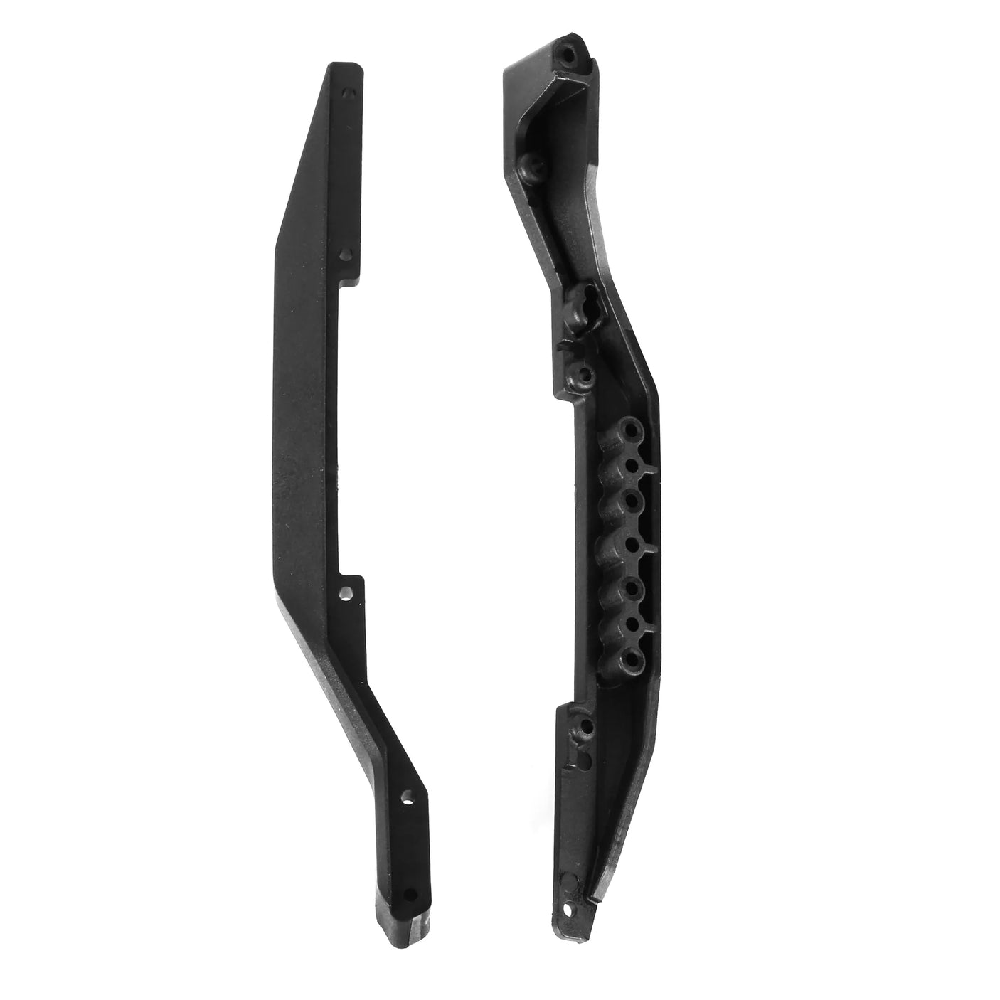 LC Racing L5012 side rails showcasing durable, lightweight aluminum construction for RC car chassis upgrade.