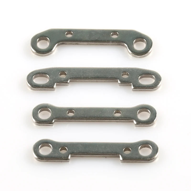 LC Racing L6011 suspension mount set showing metal brackets and mounting hardware for RC car suspension system