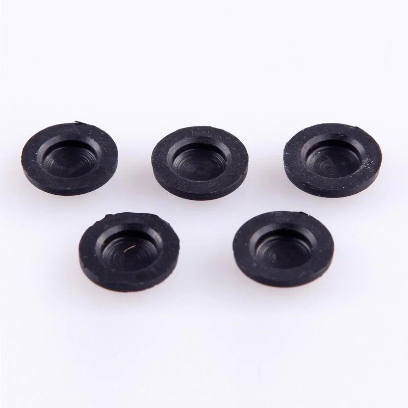Set of two LC Racing L6088 shock diaphragm parts for RC car shocks, lightweight and durable rubber components.