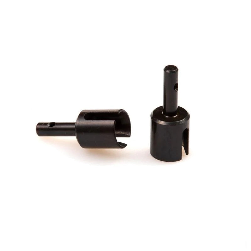 Pair of LC Racing L6135 differential outdrives, metal components with gear teeth, for RC car drivetrain replacement or upgrade.