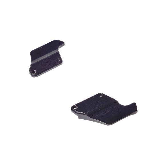 Atomic RC MRX small side wings, 65mm, for RC aircraft, shown attached to the model with detailed aerodynamic design.