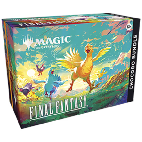 MTG Final Fantasy Chocobo Bundle box featuring colorful Chocobo artwork from Wizards of the Coast.