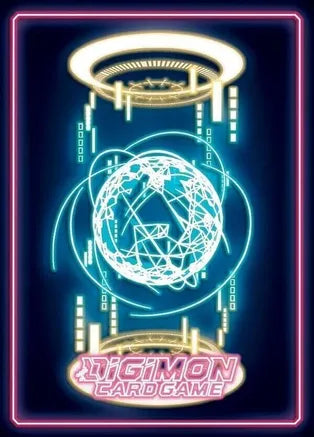 Neon Digimon from Bandai's Digimon Official Sleeves 2024 V1 for Digimon Card Game, featuring vibrant neon-themed Digimon artwork.