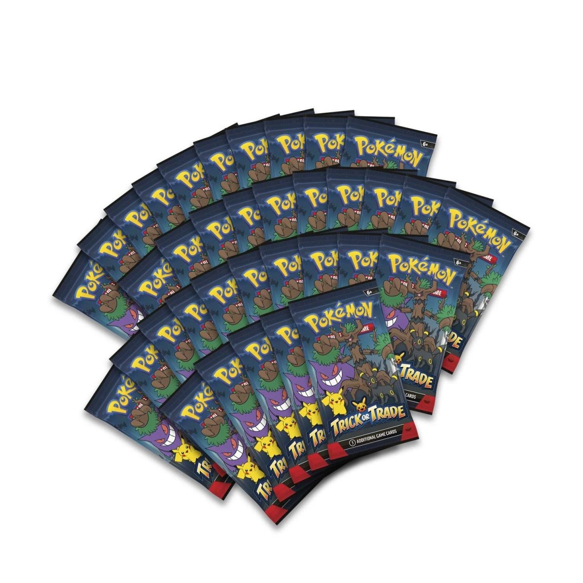 Pokémon TCG Trick or Trade Booster pack featuring spooky Halloween-themed cards from the 2024 series.