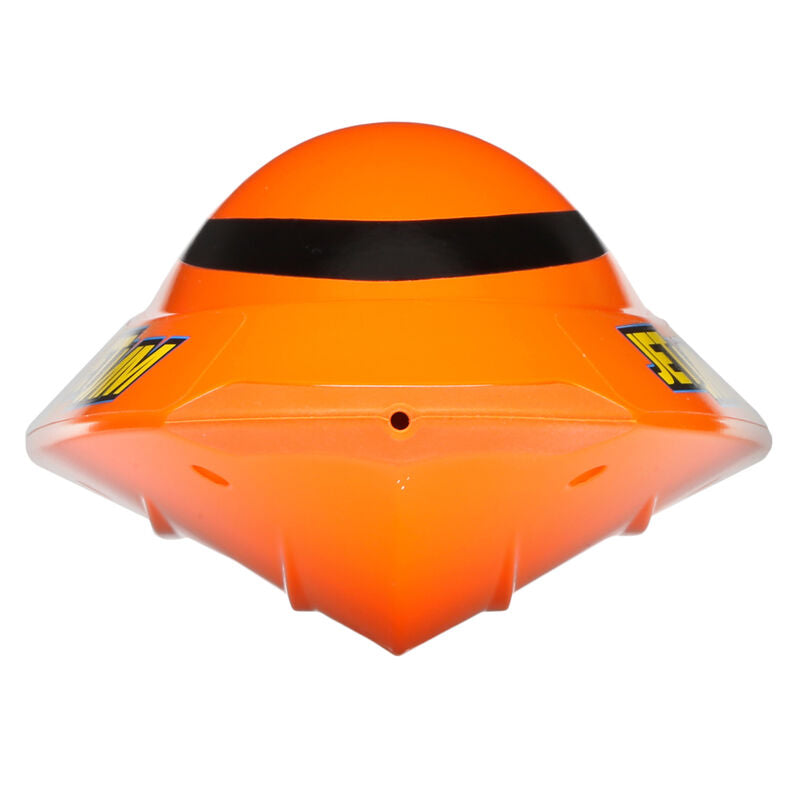 Proboat Jet Jam V2 12-inch self-righting pool racing boat with brushed motor, ready-to-run model on water surface