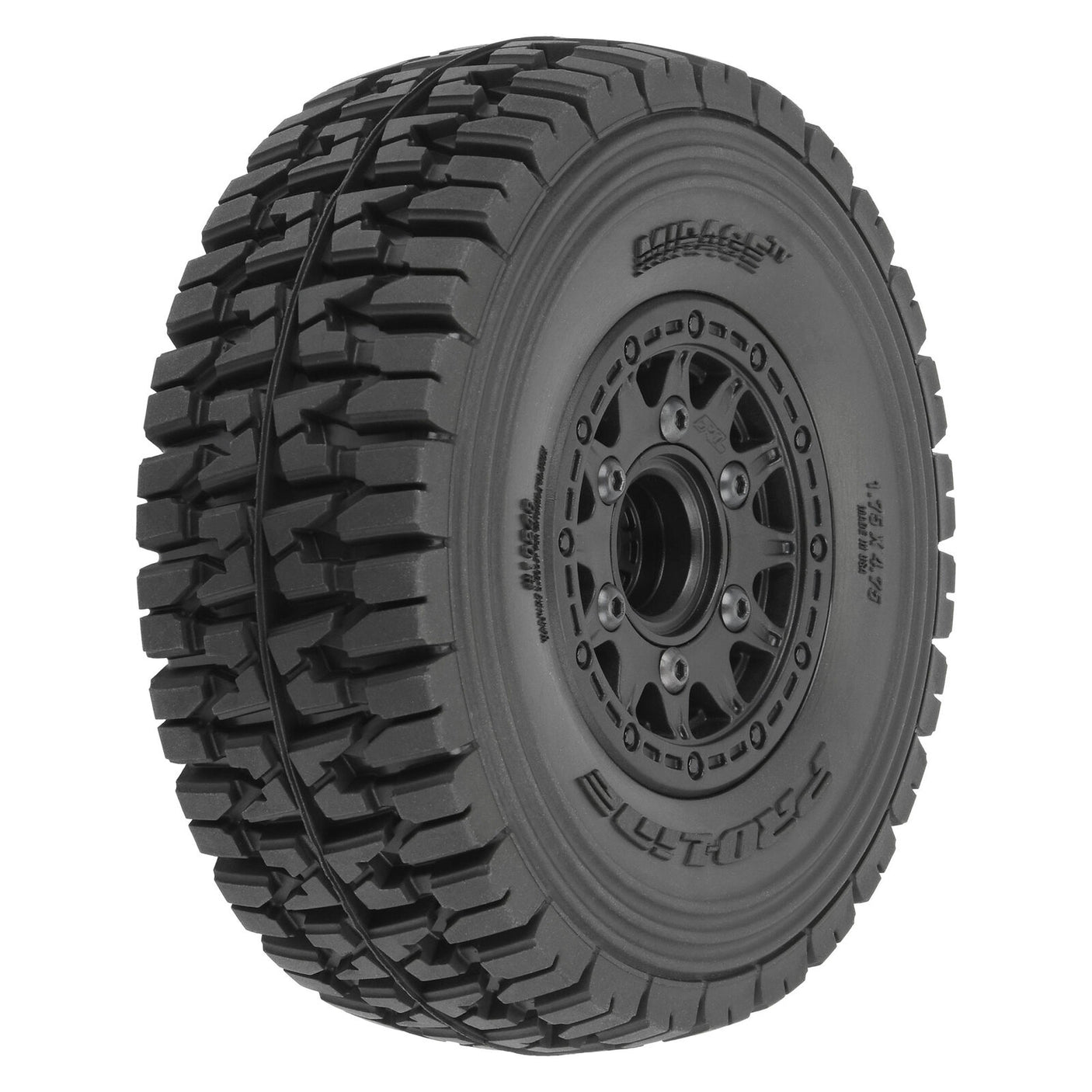 Proline: Mirage TT 2.2"/3.0" BELTED SC Tires Mounted on Raid Black