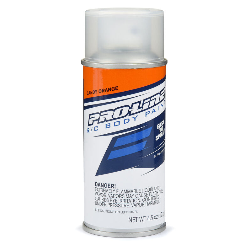 Proline 4.5oz candy spray paint can with colorful glossy finish and spray nozzle for detailed application.