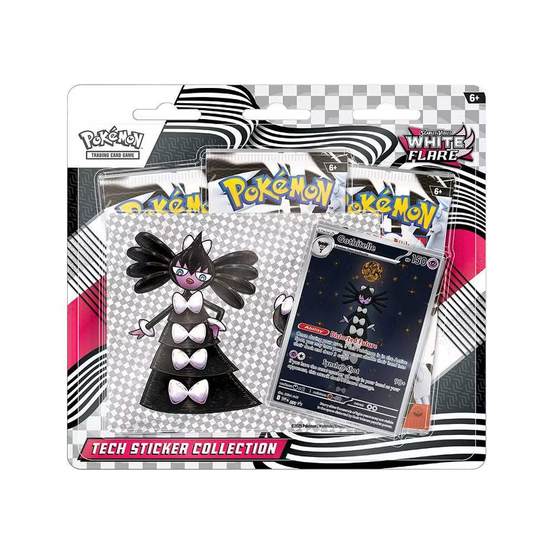 Pokemon Pokémon TCG White Flare Sticker Collection featuring colorful collectible stickers from the Pokémon series.