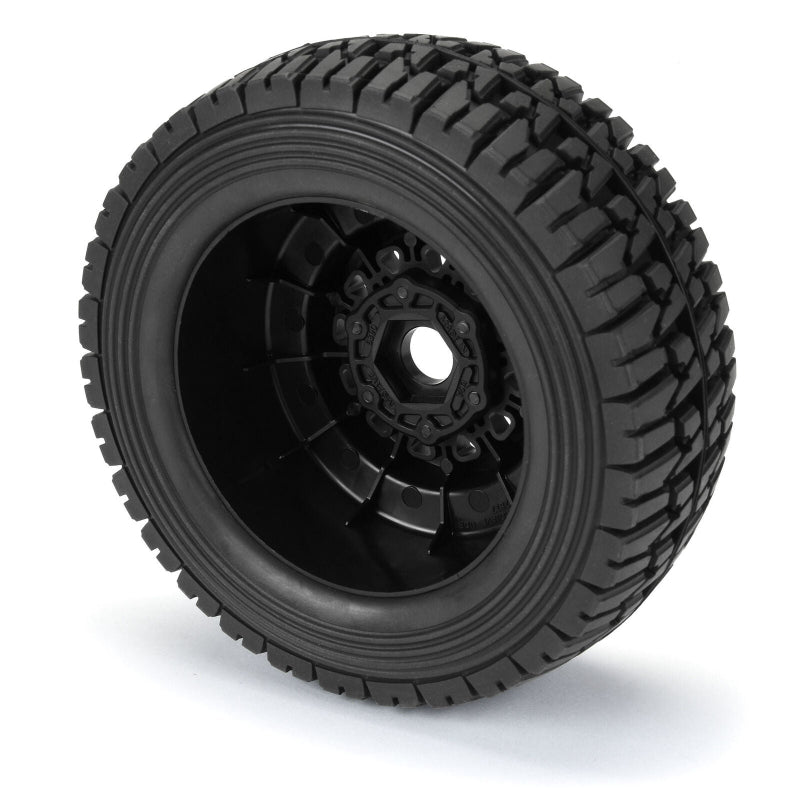 Pro Line Mirage TT 1/7 scale pre-mounted 17mm wheels for remote control cars, featuring durable tires and detailed design.