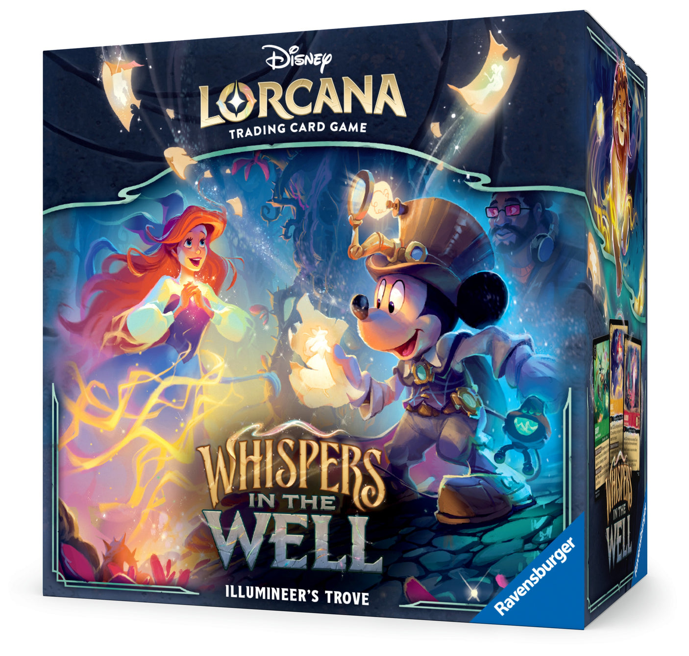 Lorcana TCG Whispers in the Well Illumineer's Trove card showing vibrant artwork and mystical symbols from the Lorcana collection.