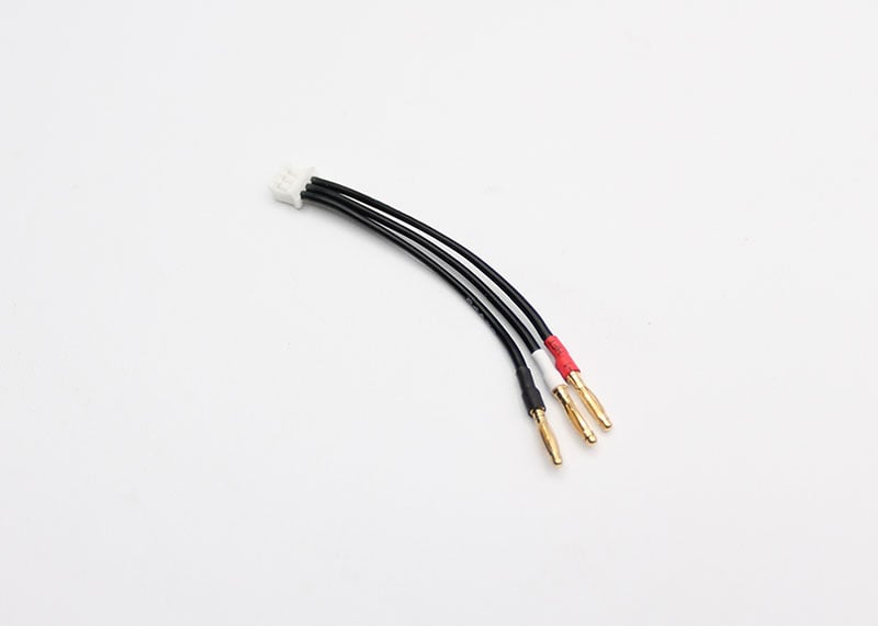 Reflex Racing RRE013 hard case charging cable for RC car LiPo batteries, durable and compact for easy charging.