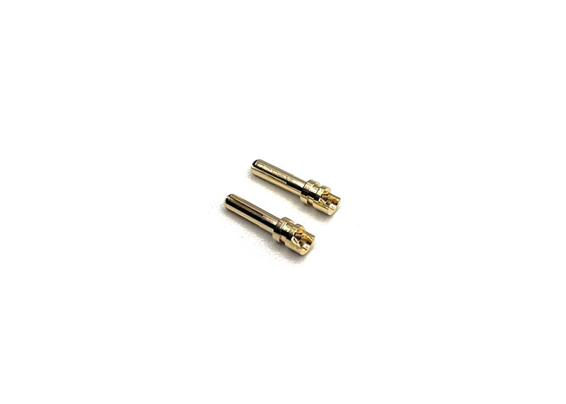 Reflex Racing RRE014 2mm RC car battery bullets, a pair of connectors for high-performance remote control car batteries.