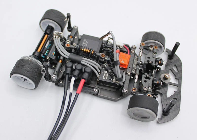 Reflex Racing RRE017 2mm bullet to XT60 charging cable for RC cars, gray color, with connectors visible in the image.