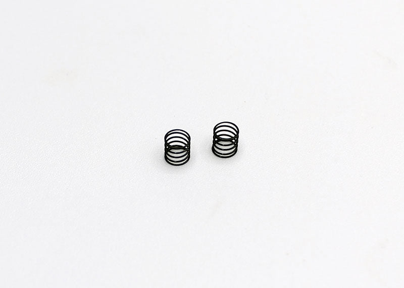 Black Reflex Racing RX28A-04 medium side spring for RC cars, shown in a close-up image.
