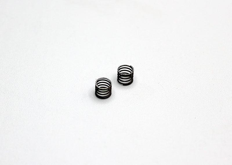 Reflex Racing RX28A-17-SS Soft Kiss Front Springs V2 for RC car, dark gray, close-up of the suspension components.