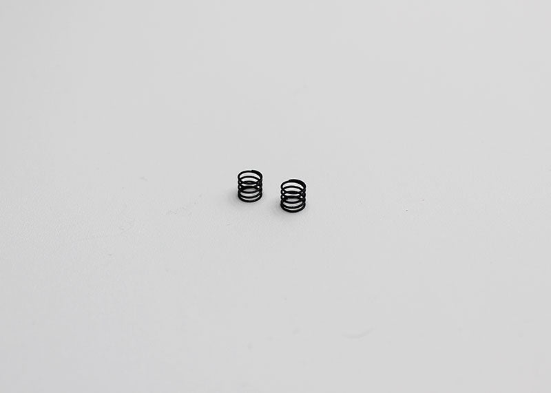 Reflex Racing RX28A-17-XH Extra Hard Kiss Front Springs V2 for RC car, black, showing the coil springs in detail.