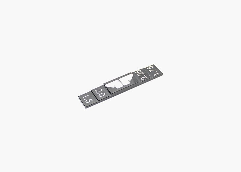 Reflex Racing RX28A-32 RC car ride height gauge tool for precise suspension adjustments and setup.
