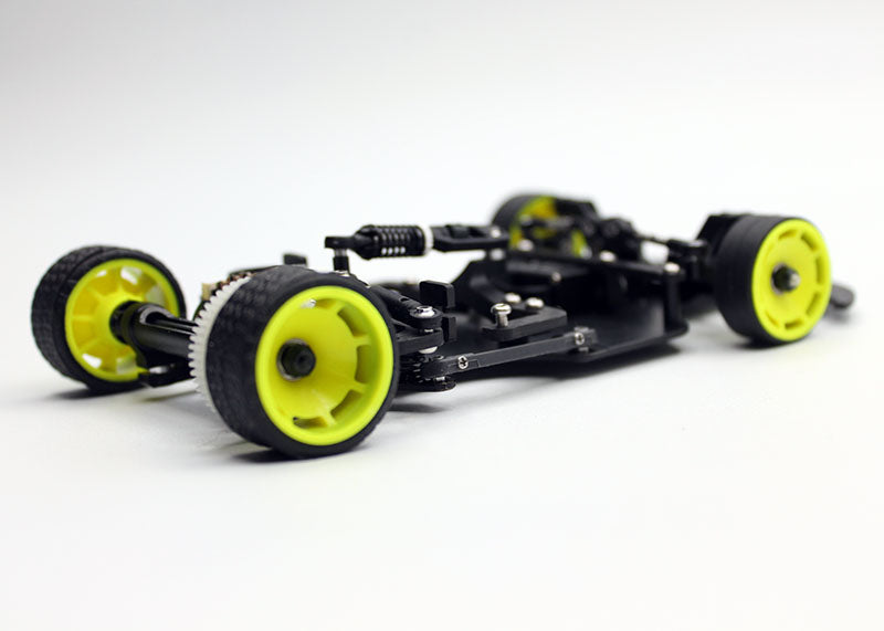 Reflex Racing RX28K 1/28 scale 2WD RC car kit Gen 2, shown in a detailed shot of the assembled model.